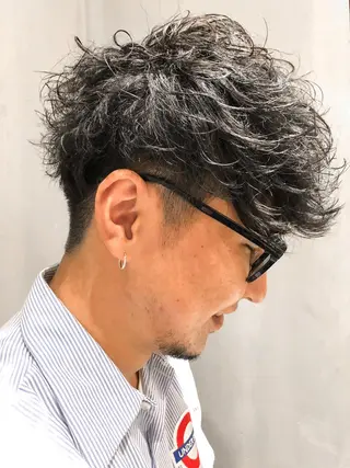 ショート パーマ メンズ メンズ特化 TAKE高崎のヘアスタイル