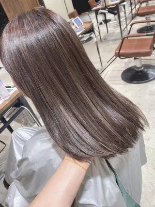 カラー 顔まわりの神様✨ 透明感カラー藤嶋秀幸のヘアスタイル