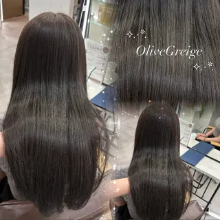 セミロング カラー パーマ Hina🫧透明感 /上品/モテ🫧のヘアスタイル