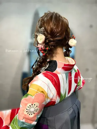 ロング ヘアアレンジ ヘアメイク/髪質改善 🎀Moeri🎀のヘアスタイル