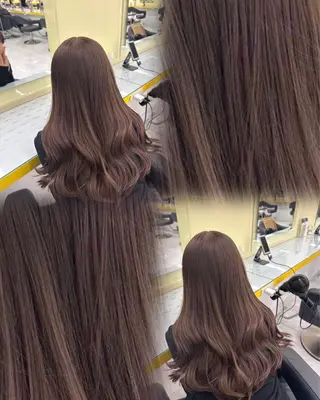 ロング カラー 💠透明感グレージュ /ハッシュ/レイヤーのヘアスタイル
