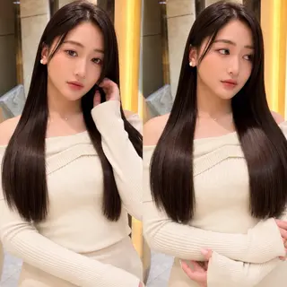 ロング 韓国レイヤー 田中 励也のヘアスタイル
