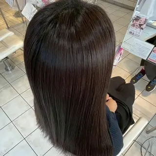 カラー ロング 縮毛矯正/ワンカラー モデル募集🫧田村のヘアスタイル