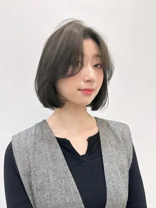 ショート カラー メンズカット ブリーチ ‬JINのヘアスタイル