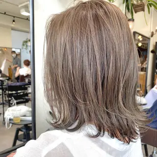 ミディアム カラー ヘアアレンジ 【ダメージレス施術】 【透明感】北村 拓也のヘアスタイル