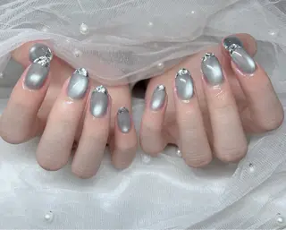 ネイル 🎀PG🩵 ネイルサロンのネイルデザイン