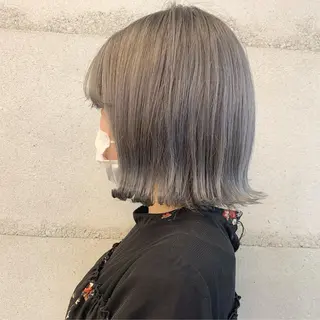 ミディアム カラー 透明感カラー✂︎ /縮毛矯正/YUKAのヘアスタイル