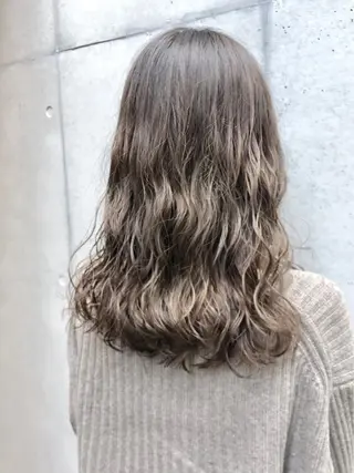 セミロング カラー パーマ ボブパーマコテ巻き風 パーマNo1深江秀平のヘアスタイル