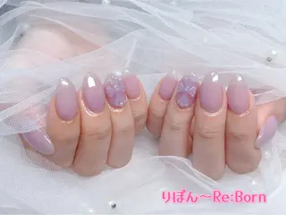 ミディアム りぼん Re:Bonrのネイルデザイン