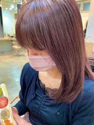 ロング カラー ハイトーンレイヤー 顔まわりSOTAのヘアスタイル