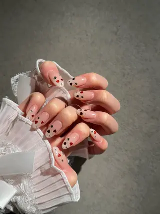 ネイル I-nailロング /ワンホン/キラキラのネイルデザイン