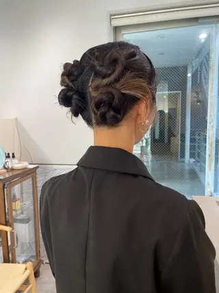 セミロング ヘアアレンジ ♡kyoka /  uyu♡のヘアスタイル