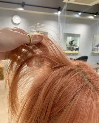 ミディアム カラー パーマ ボブパーマコテ巻き風 パーマNo1深江秀平のヘアスタイル