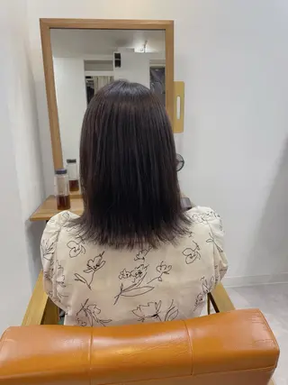 ミディアム lore 中村かれんのヘアスタイル