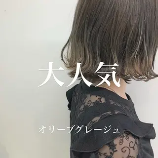 ミディアム カラー レイヤーボブ/ボブ 仲川和人のヘアスタイル