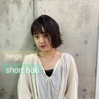 ショート カラー 舟橋 りんかのヘアスタイル