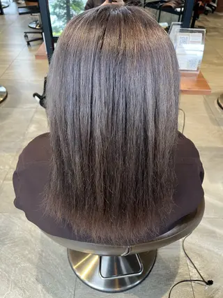 ミディアム カラー ハイトーンベージュ 新潟/Manamiのヘアスタイル