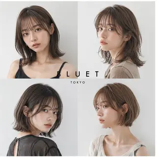 ミディアム カット特化 /BLUET/新宿のヘアスタイル