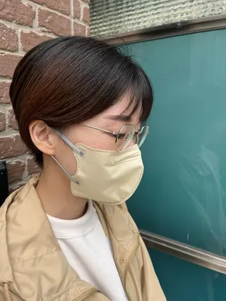 ミディアム カラー パーマ ヘアアレンジ メンズ キッズ ネイル マツエク・マツパ アイブロウ 久木原 ゆりのヘアスタイル