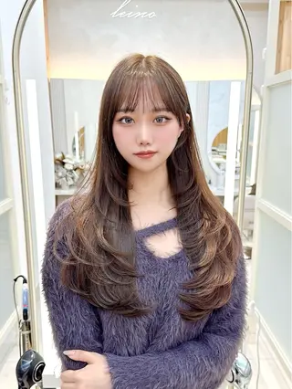 ミディアム カラー 🇰🇷韓国風くびれ ヘア🇰🇷中村優大のヘアスタイル