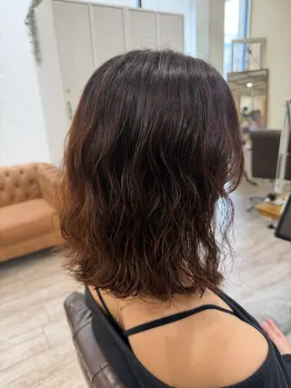 ミディアム カラー パーマ 新越谷noble店長 松本拓也▶◀*.のヘアスタイル