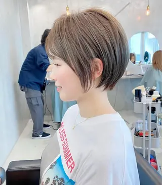 ショート カラー 👑ボブはお任せ ミヤノ👑のヘアスタイル