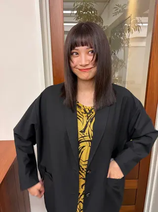 カラー 暖色カラー/レイヤー 唯菜 ユイナのヘアスタイル