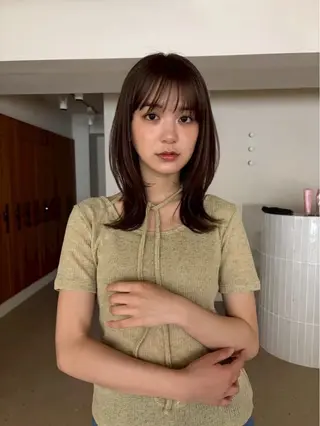 ミディアム Kaede🍁 FILMS 渋谷のヘアスタイル