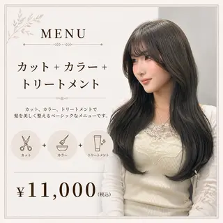 ロング カラー マエダルイ🌐 レイヤースタイルのヘアスタイル