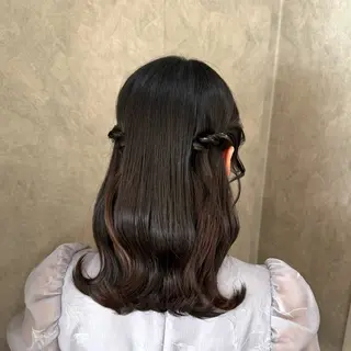 ミディアム ヘアアレンジ 褒められヘアメイク /‎ボブ女子🐶みおのヘアスタイル