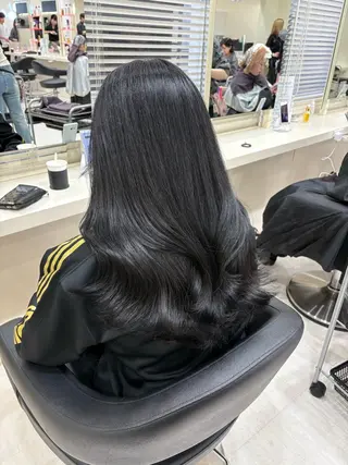 セミロング カラー ヘアアレンジ 💟RINNA 艶カラー💟のヘアスタイル
