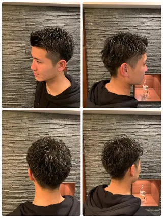 ショート パーマ メンズ 高橋 大輔のヘアスタイル