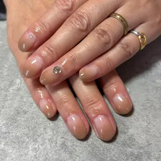 ネイル Sun Brown Mireiのネイルデザイン