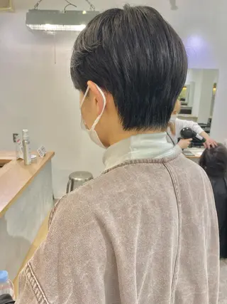 ショート 森貴裕/ニュアンス パーマ/オリーブのヘアスタイル