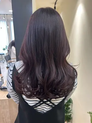 ロング カラー hubhair レイヤー/透明感のヘアスタイル