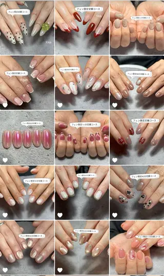 ネイル 7LOOKS フェンのネイルデザイン