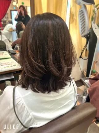 ミディアム 阿部 雲母のヘアスタイル