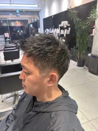 ショート メンズ 透明感カラー 板橋　島村美咲のヘアスタイル