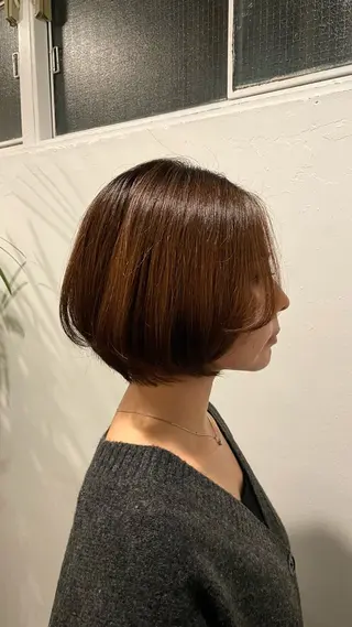 ショート ハラダ クルミのヘアスタイル