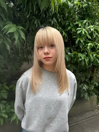 ロング さくら/カラー/ レイヤー/銀座໒꒱のヘアスタイル
