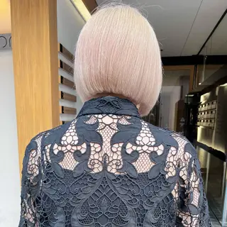 ミディアム カラー 堺 鳳 ママ美容師 yukariのヘアスタイル