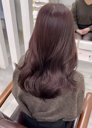 ロング 天王寺韓国ヘア 小山歓実のヘアスタイル