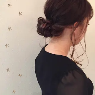セミロング ヘアアレンジ 市川 千夏のヘアスタイル