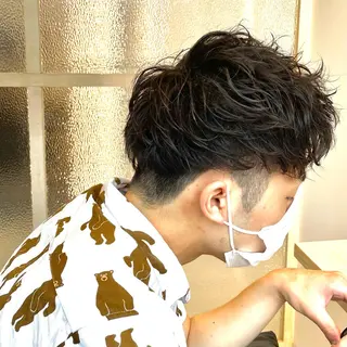 ショート パーマ メンズ Eleanor 立川北口2ndのヘアスタイル