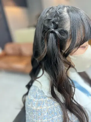 ロング THE PARK キシオカのヘアスタイル