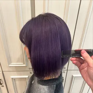 ミディアム 梅田美容室/ ウルフカットのヘアスタイル