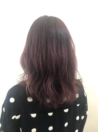 セミロング カラー 澤田 彩香のヘアスタイル