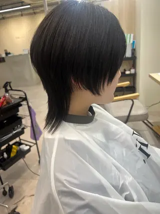 メンズ メンズ レイヤー ウルフ 弓木啓輔のヘアスタイル
