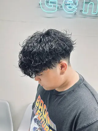 ミディアム パーマ メンズ 🏁メンズパーマ/ RYOYAのヘアスタイル
