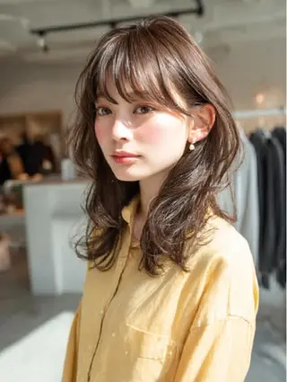 ミディアム 生艶髪&レイヤー🔔 渋谷お薦めNo.1✨のヘアスタイル